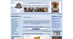 Desktop Screenshot of farnost-hnojnik.cz